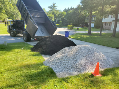 Mulch Stone Split Load Delivery Maryland